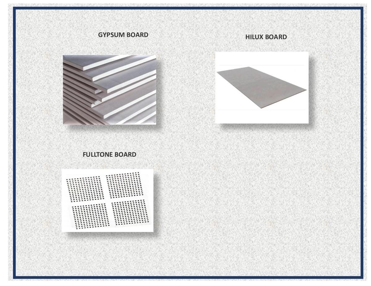 Ceiling boards we supply — False Ceiling & Aluminium, Aizawl Mizoram