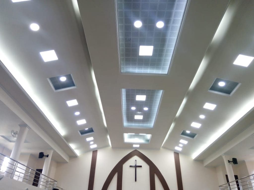 False ceiling with cove lighting — False Ceiling & Aluminium, Aizawl Mizoram