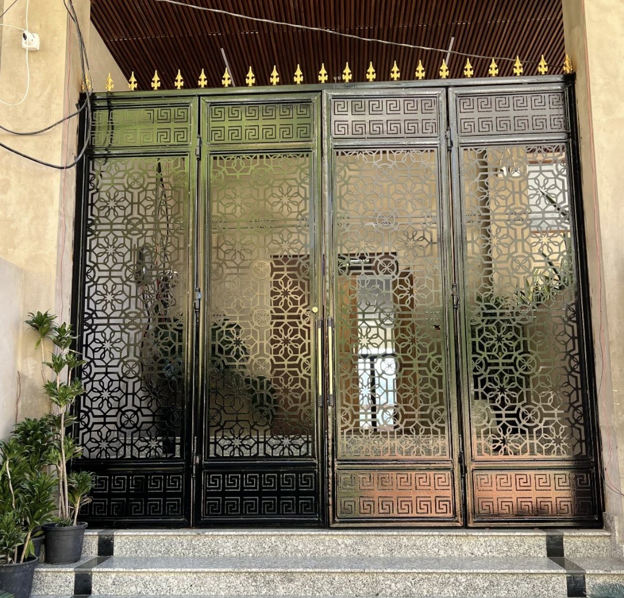 Laser-cut steel main gate — Gates & Grilles, Aizawl Mizoram
