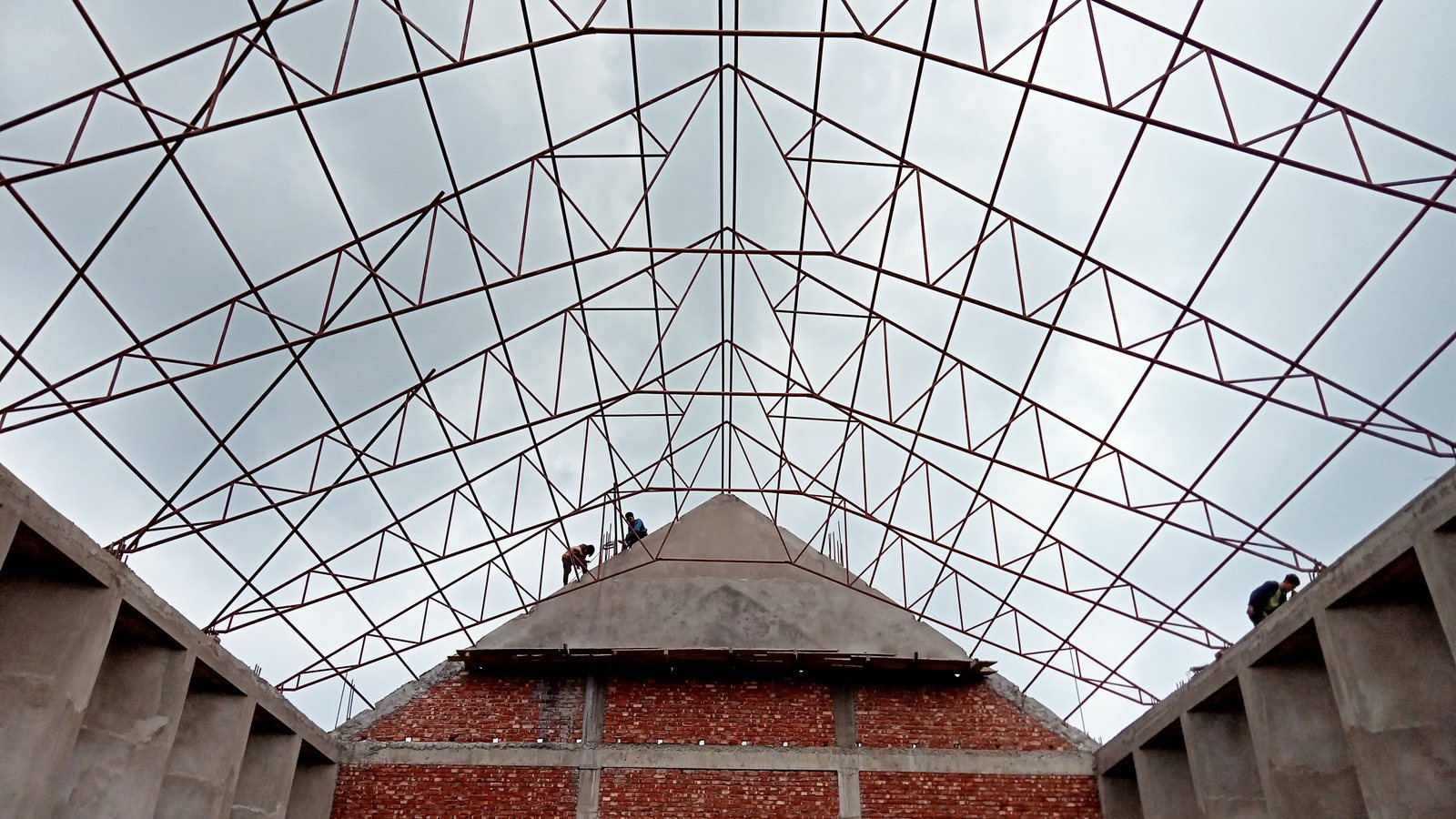 Steel roof trusses for halls and churches — Steel Fabrication, Aizawl Mizoram